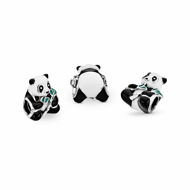 Pandora Sweet Panda Charm Clearance NZ, Sterling Silver (619483-ZJV)